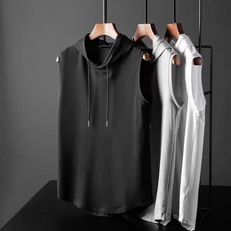 2025 Sleeveless Vest Men'S And Women'S Trendyy Vest Sports Summer Hooded Basketball Hooded Sweatshirt Couple Tops - Image 2